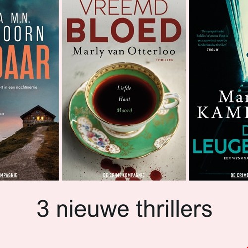 Deze drie nieuwe thrillers wil je nú lezen!